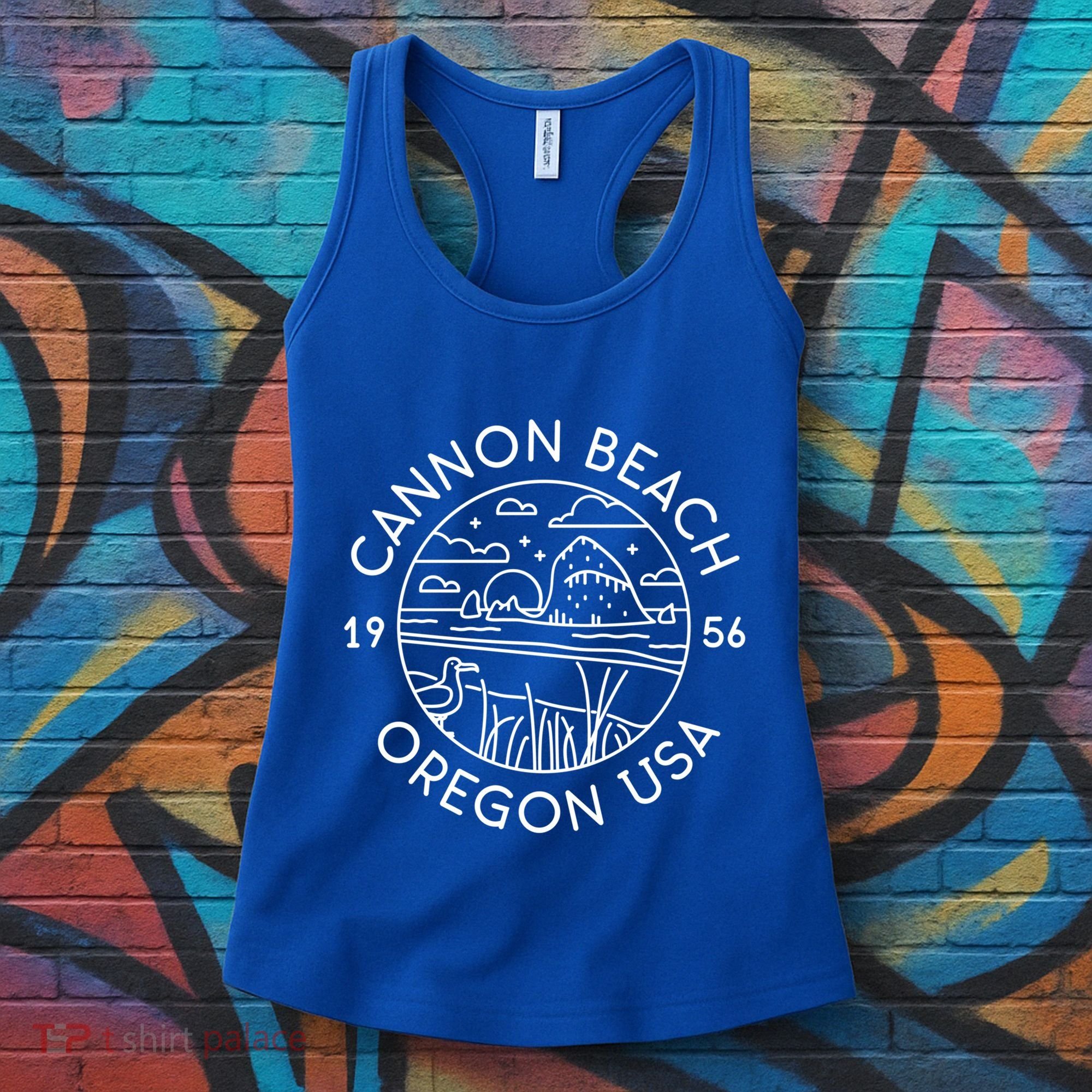 Cannon Beach 1956 Oregon Clatsop Gift Women's Tank Top