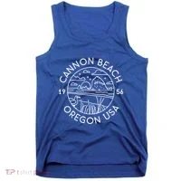 Cannon Beach 1956 Oregon Clatsop Gift Tank Top thumb 0