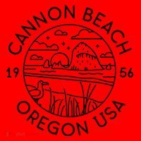Cannon Beach 1956 Oregon Clatsop Gift Santa Hat thumb 1
