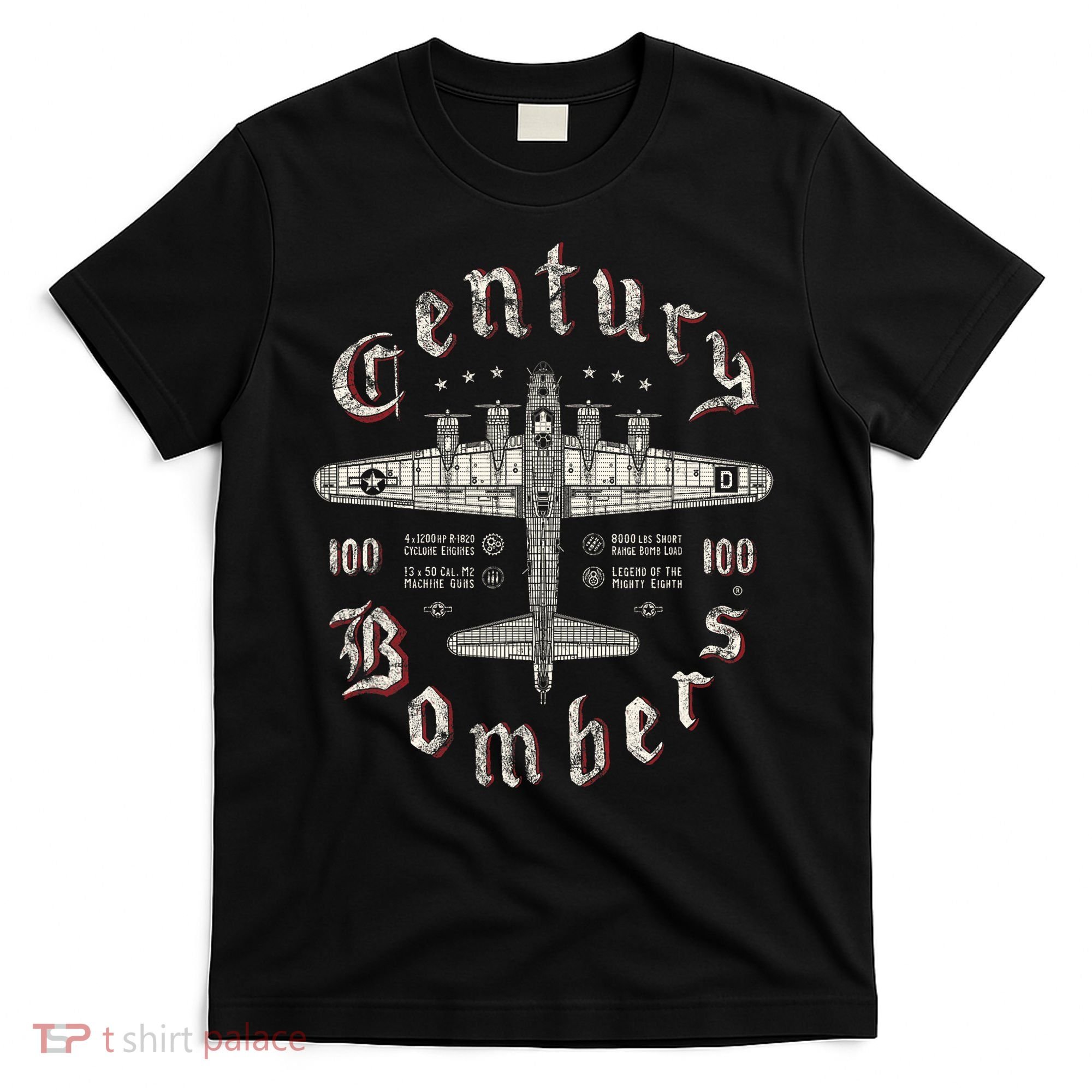 Century Bombers 100th Bomb Group B 17 T-Shirt