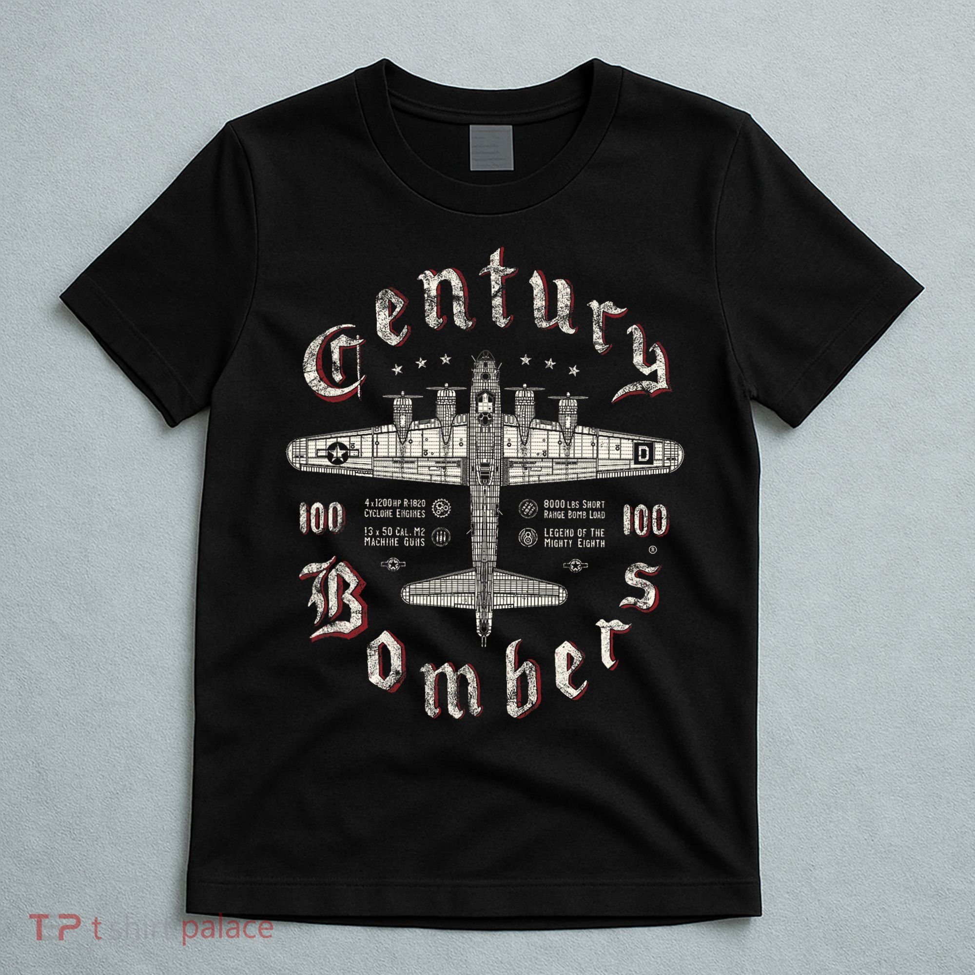 Century Bombers 100th Bomb Group B 17 T-Shirt