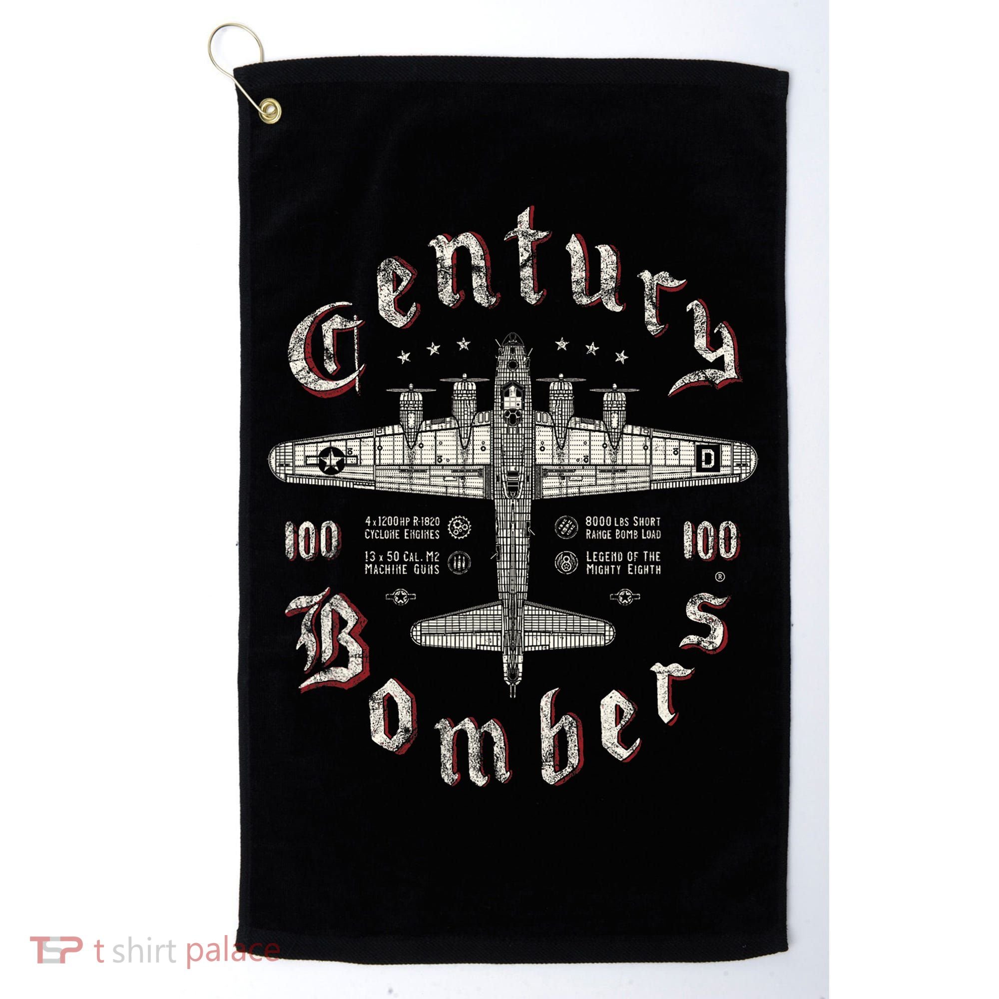 Century Bombers 100th Bomb Group B 17 Golf Towel