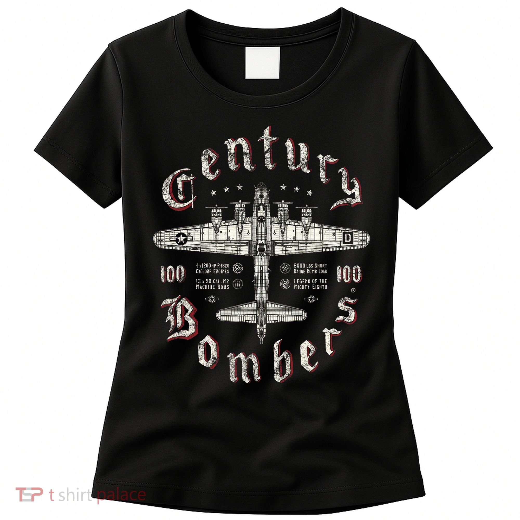 Century Bombers 100th Bomb Group B 17 Women's T-Shirt
