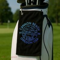 Cannon Beach 1956 Oregon Clatsop Gift Golf Towel thumb 2