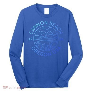 Cannon Beach 1956 Oregon Clatsop Gift Long Sleeve Shirt