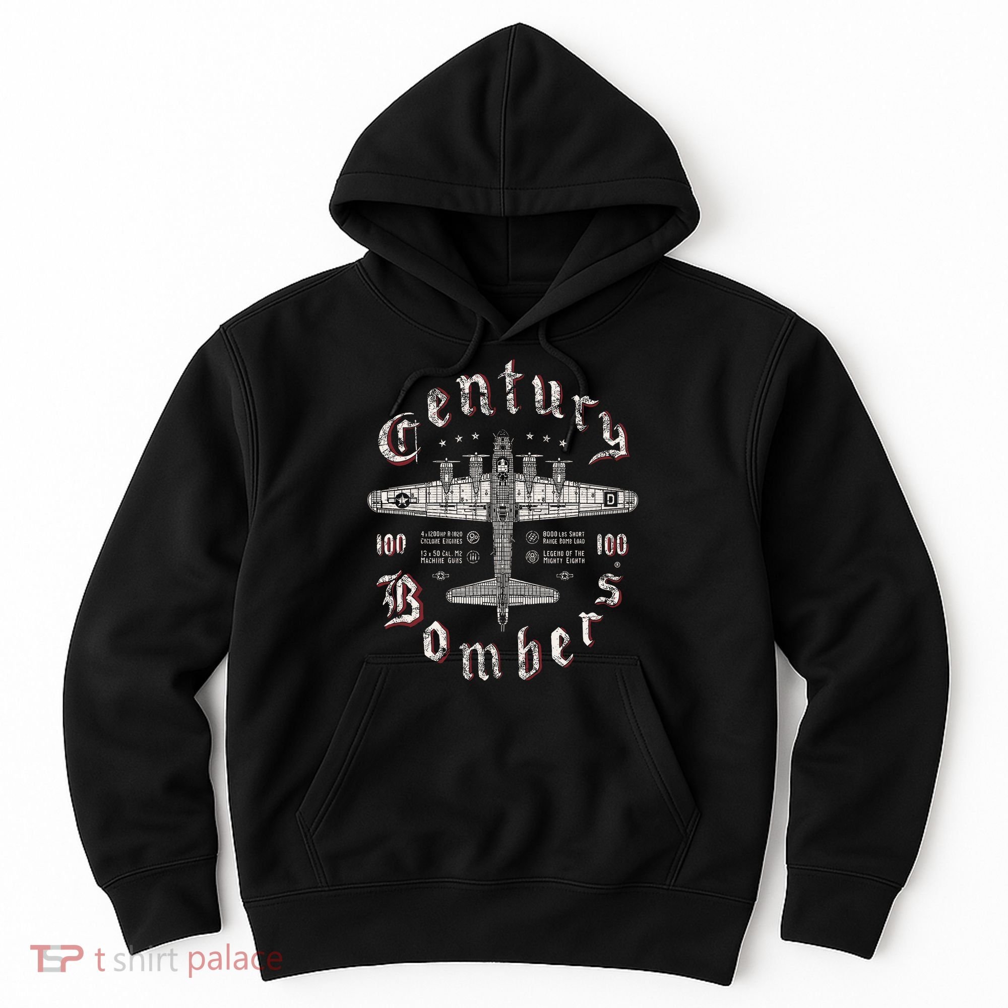 Century Bombers 100th Bomb Group B 17 Hoodie