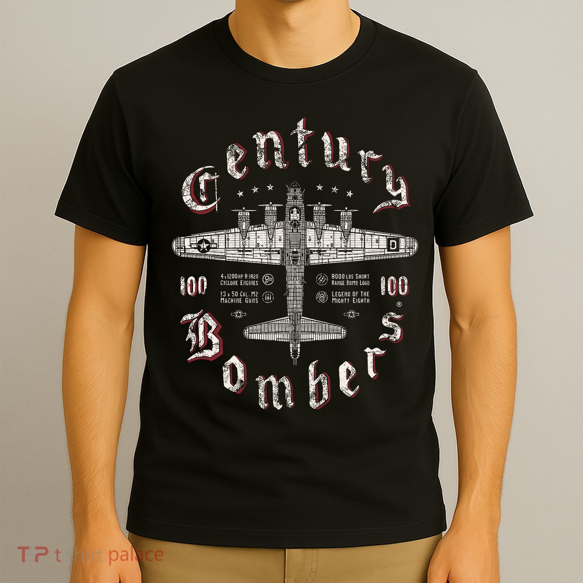 Century Bombers 100th Bomb Group B 17 T-Shirt