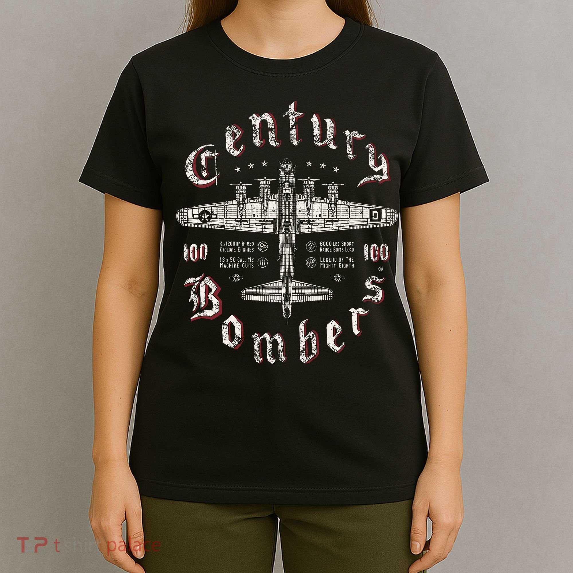 Century Bombers 100th Bomb Group B 17 T-Shirt