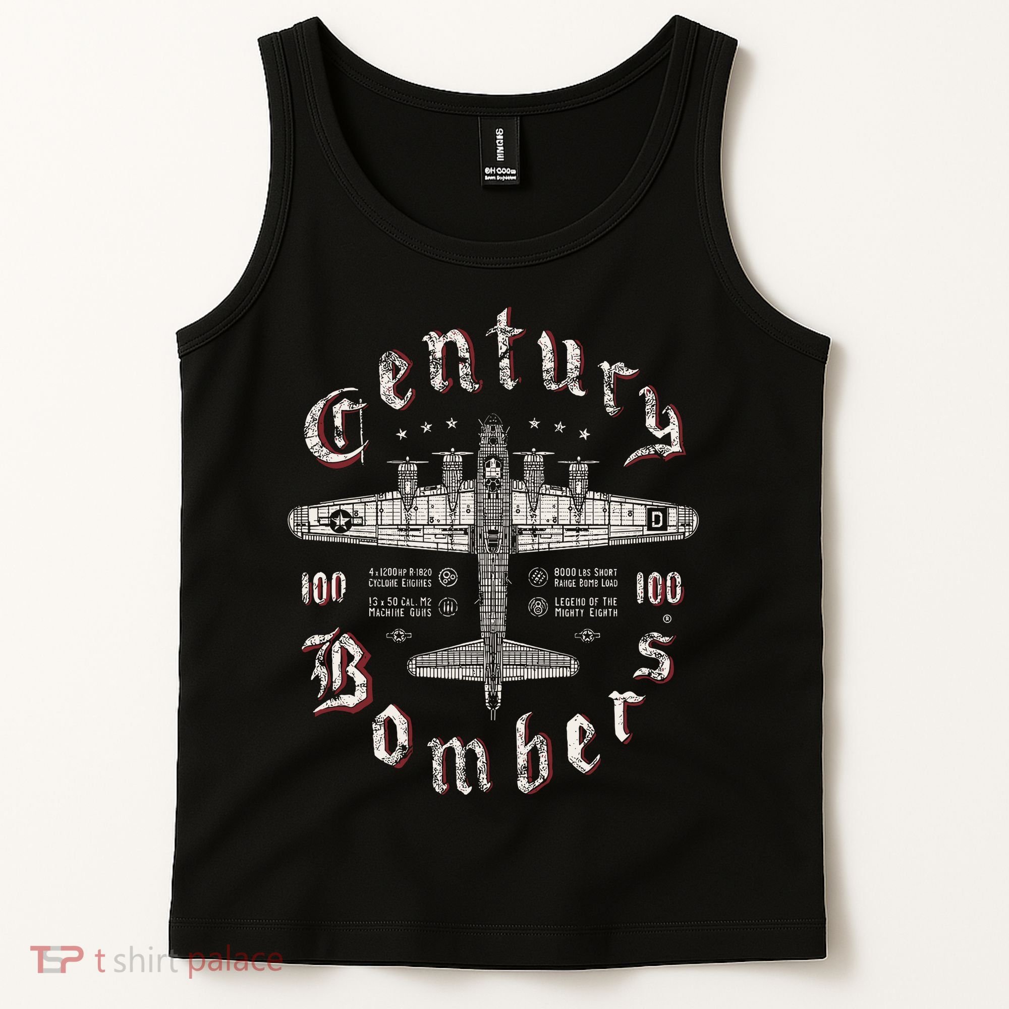 Century Bombers 100th Bomb Group B 17 Tank Top