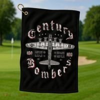 Century Bombers 100th Bomb Group B 17 Golf Towel thumb 1