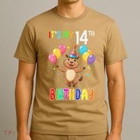Capybara Birthday 14 Birthday Party 14th Birthday T-Shirt thumb 3