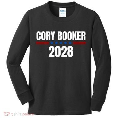 Cory Booker 2028 Kids Long Sleeve Shirt