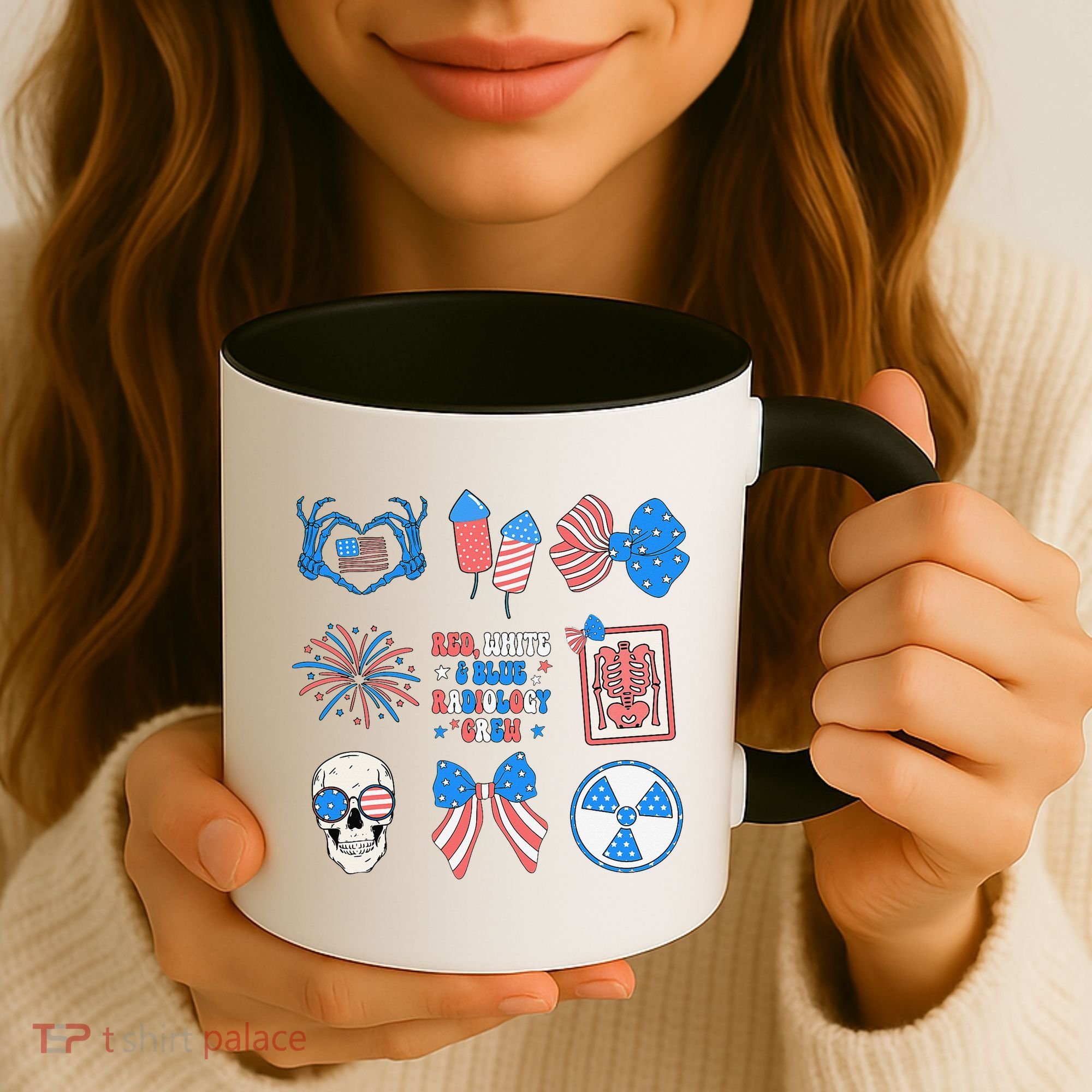 Coquette Bow 4th Of July Radiology Department X-Ray Rad Coffee Mug