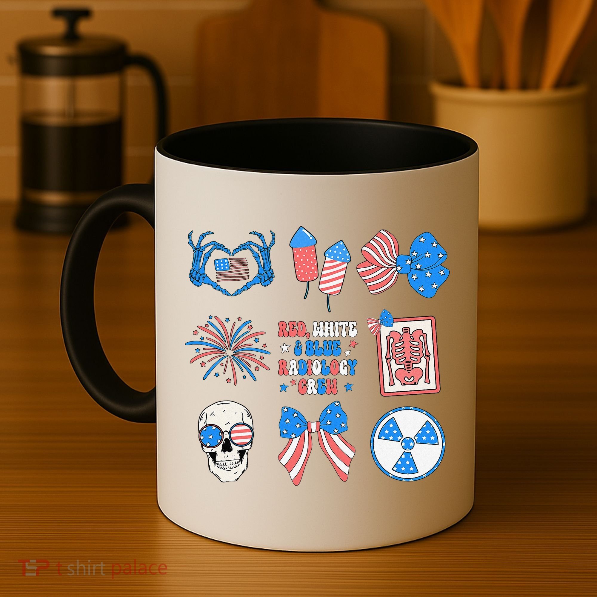 Coquette Bow 4th Of July Radiology Department X-Ray Rad Coffee Mug