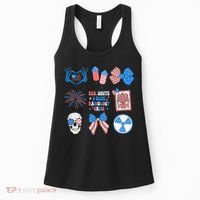 Coquette Bow 4th Of July Radiology Department X-Ray Rad Women's Tank Top thumb 0