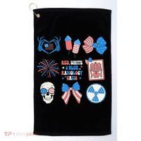 Coquette Bow 4th Of July Radiology Department X-Ray Rad Golf Towel thumb 0