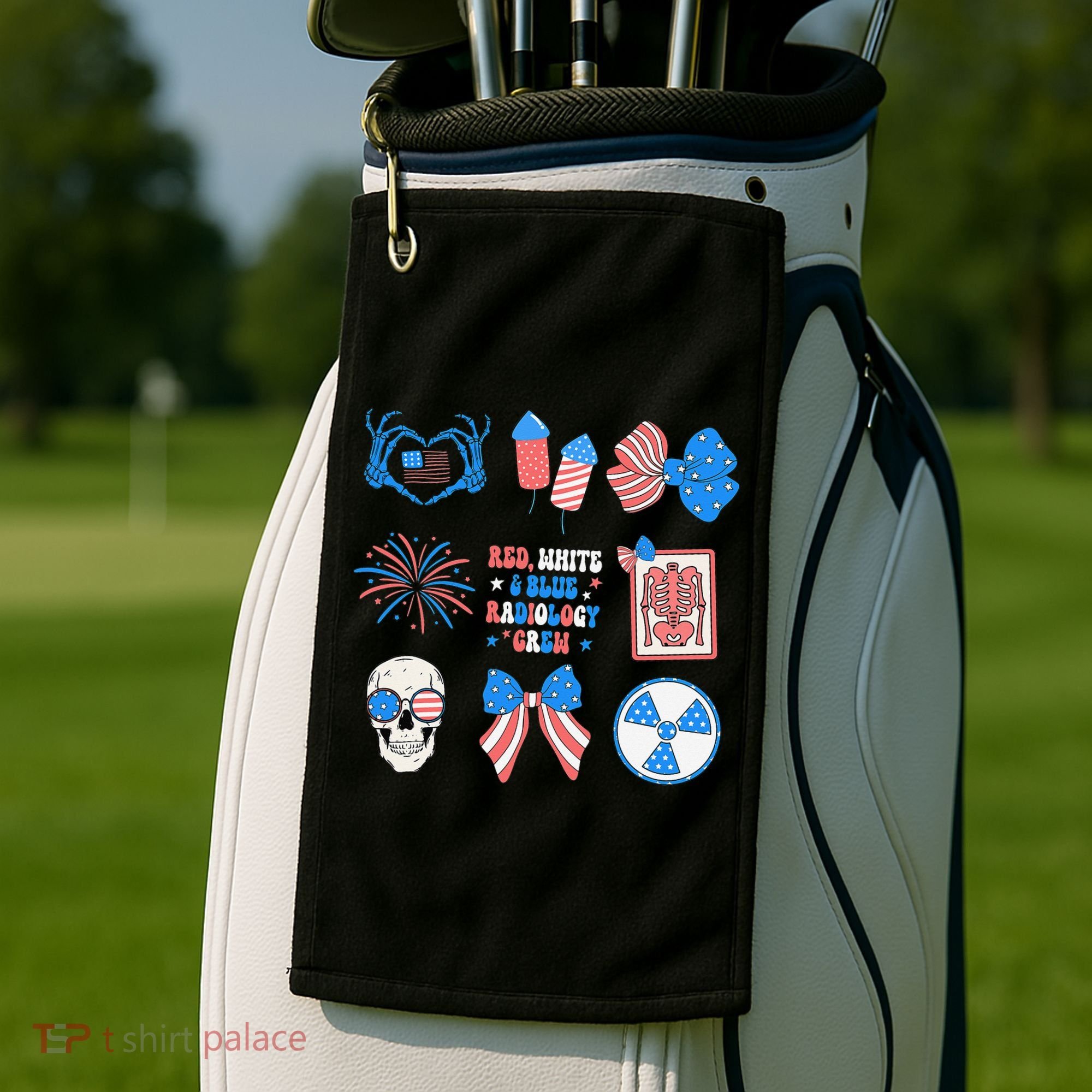Coquette Bow 4th Of July Radiology Department X-Ray Rad Golf Towel