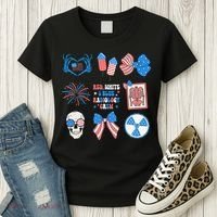 Coquette Bow 4th Of July Radiology Department X-Ray Rad Women's T-Shirt thumb 3