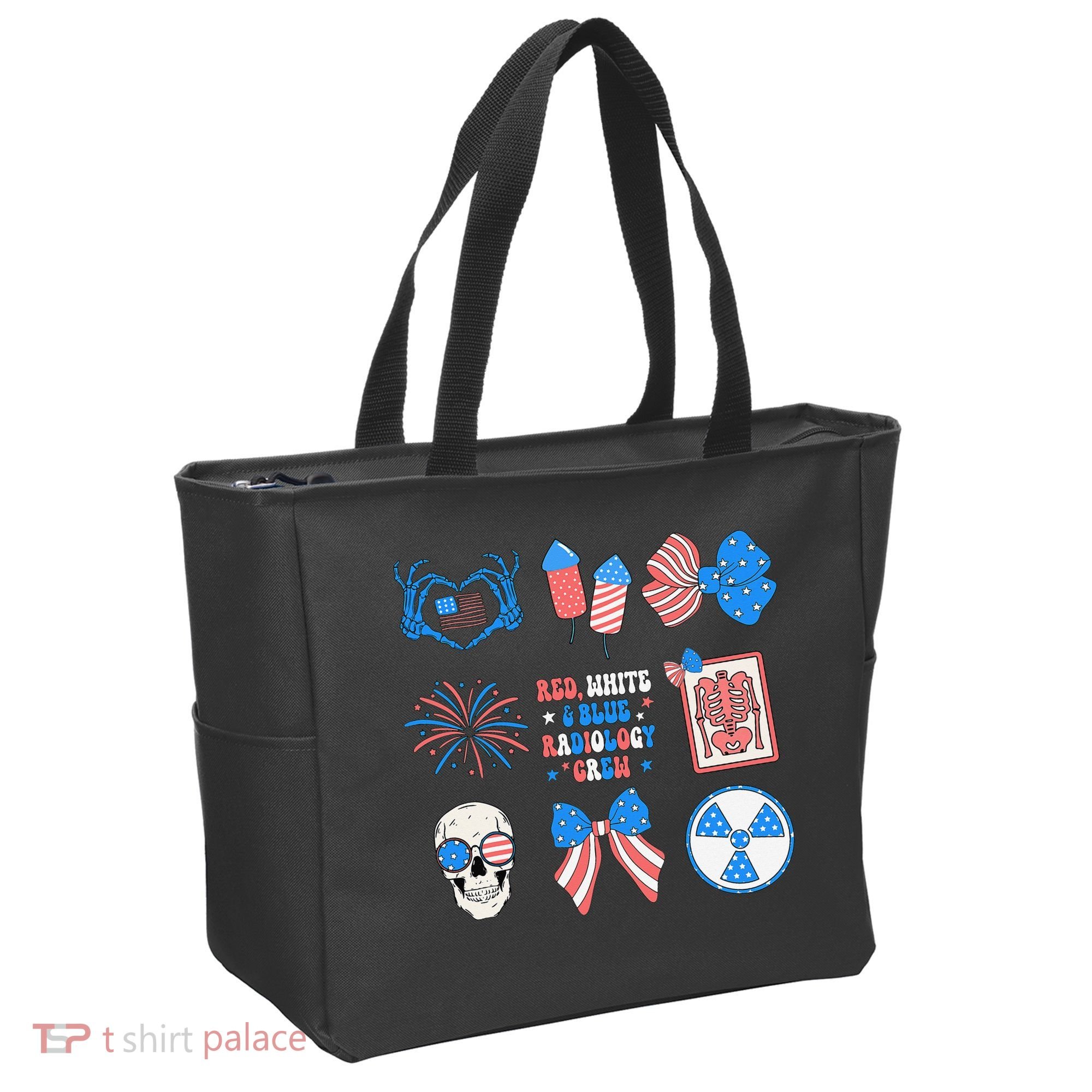 Coquette Bow 4th Of July Radiology Department X-Ray Rad Tote Bag
