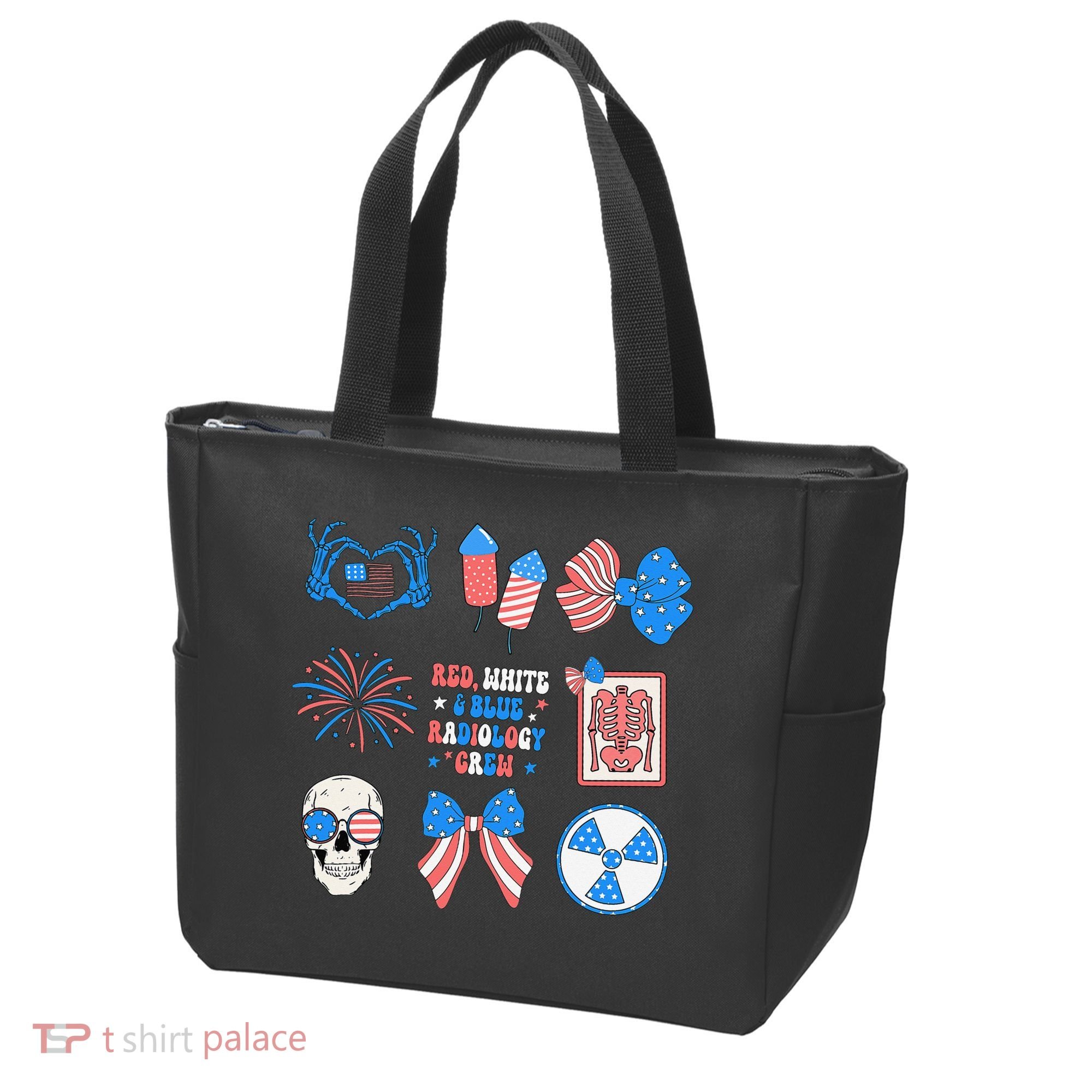 Coquette Bow 4th Of July Radiology Department X-Ray Rad Tote Bag