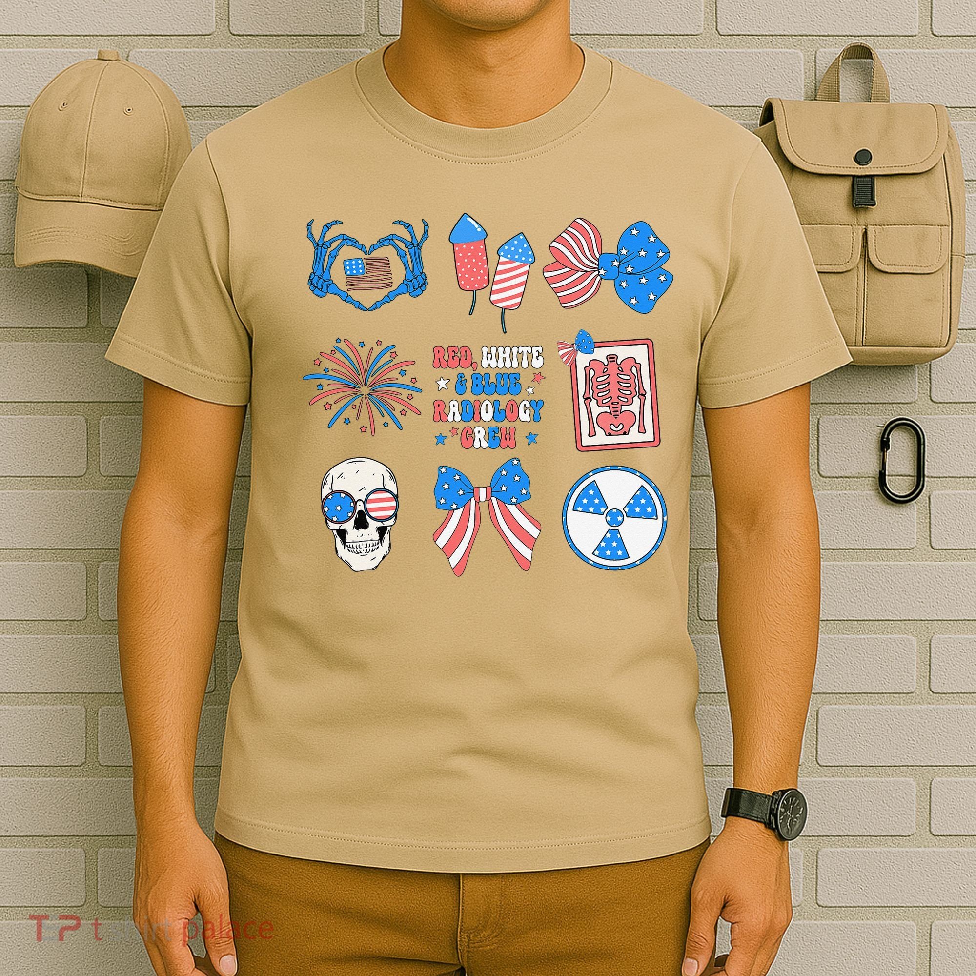 Coquette Bow 4th Of July Radiology Department X-Ray Rad T-Shirt