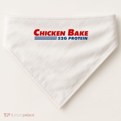 Chicken Bake 52g Protein USA-Made Doggie Bandana