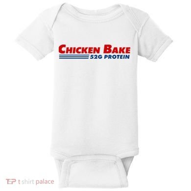 Chicken Bake 52g Protein Baby Bodysuit