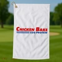 Chicken Bake 52g Protein Golf Towel thumb 1