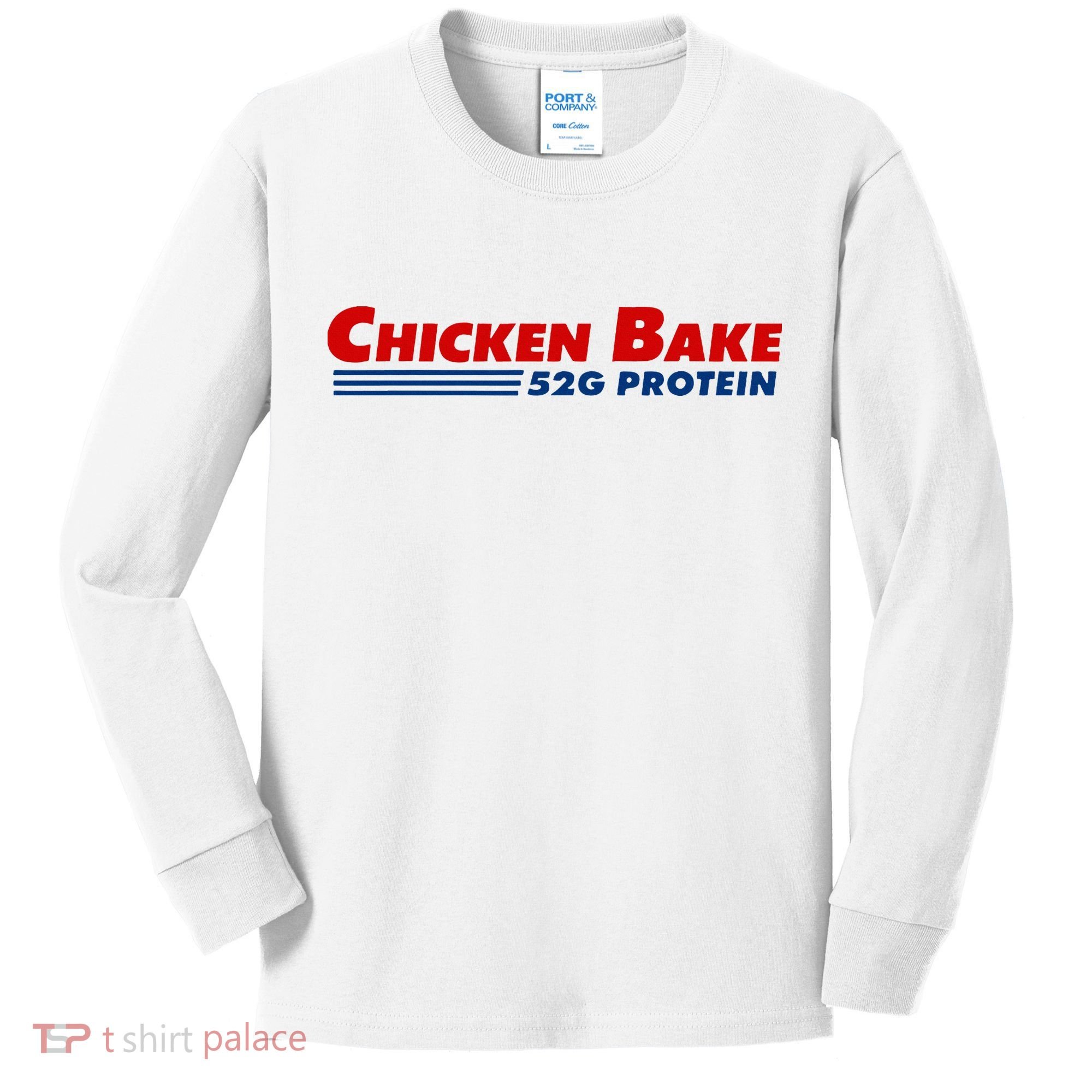 Chicken Bake 52g Protein Kids Long Sleeve Shirt