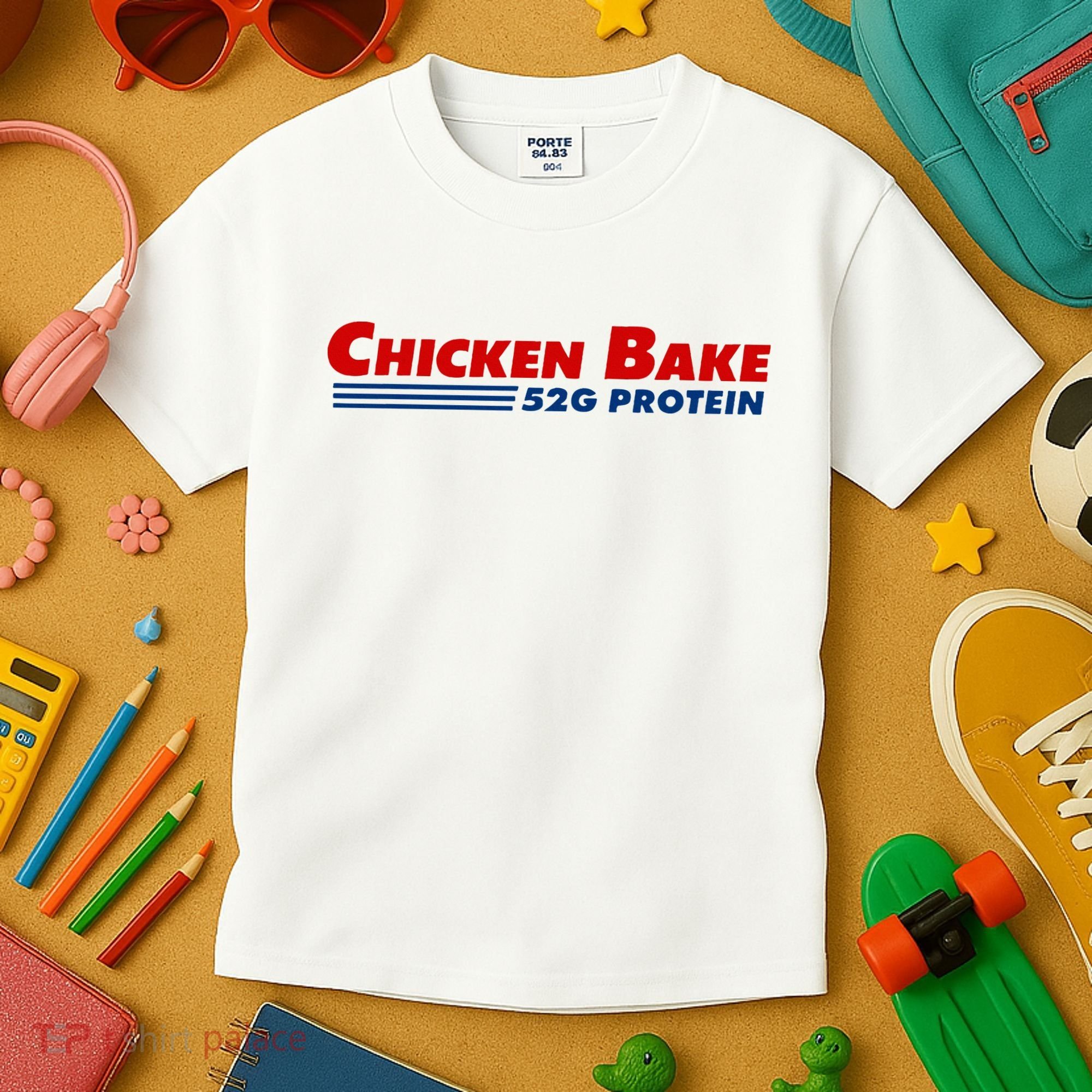 Chicken Bake 52g Protein Kids T-Shirt