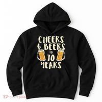  Cheers Beers 70 Years Old 70th Birthday Drinking Gift  Hoodie thumb 0