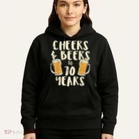  Cheers Beers 70 Years Old 70th Birthday Drinking Gift  Hoodie thumb 5