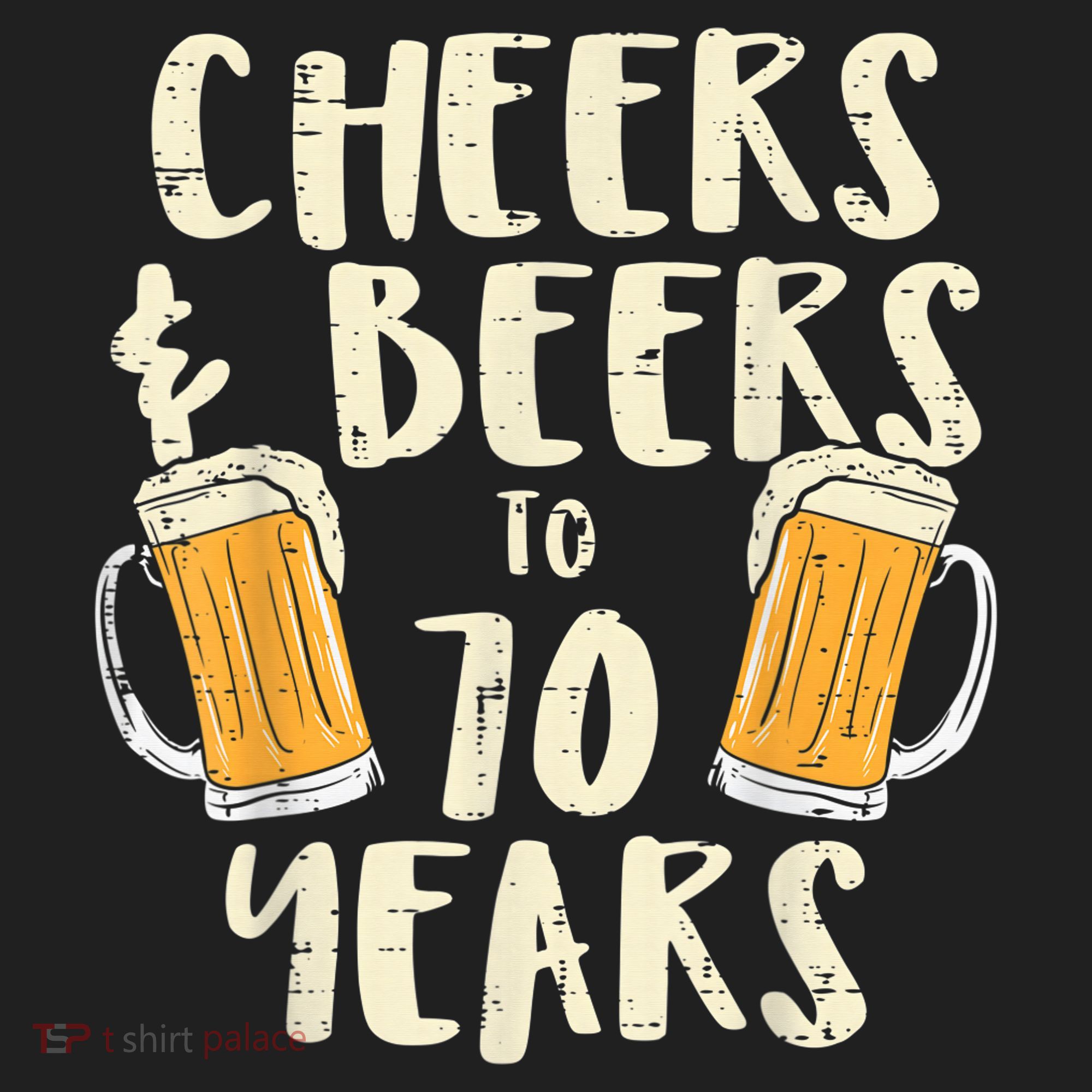  Cheers Beers 70 Years Old 70th Birthday Drinking Gift  Beanie