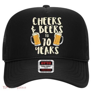  Cheers Beers 70 Years Old 70th Birthday Drinking Gift  Hat