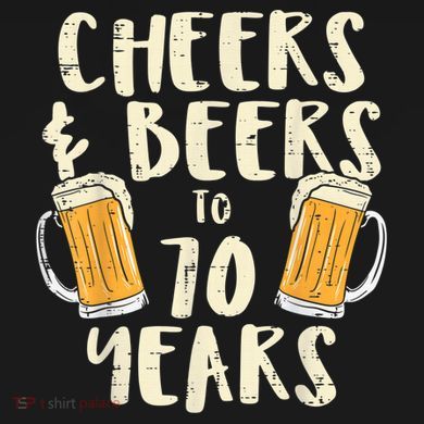  Cheers Beers 70 Years Old 70th Birthday Drinking Gift  Tank Top