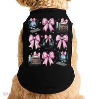 Coquette Bow 911 Dispatcher Operator Computer Telephone Doggie Tank thumb 0