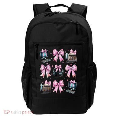 Coquette Bow 911 Dispatcher Operator Computer Telephone Backpack