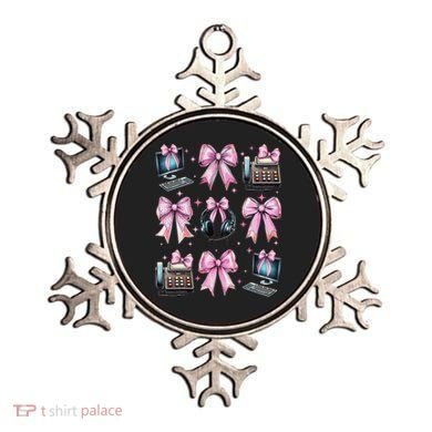 Coquette Bow 911 Dispatcher Operator Computer Telephone Ornament