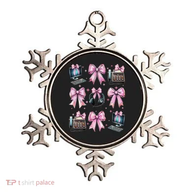 Coquette Bow 911 Dispatcher Operator Computer Telephone Ornament