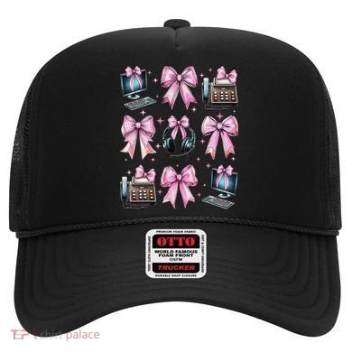 Coquette Bow 911 Dispatcher Operator Computer Telephone Hat