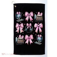 Coquette Bow 911 Dispatcher Operator Computer Telephone Golf Towel thumb 0