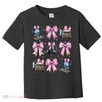 Coquette Bow 911 Dispatcher Operator Computer Telephone Toddler T-Shirt thumb 0