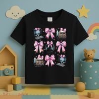 Coquette Bow 911 Dispatcher Operator Computer Telephone Toddler T-Shirt thumb 3