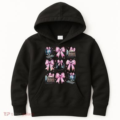 Coquette Bow 911 Dispatcher Operator Computer Telephone Kids Hoodie