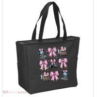 Coquette Bow 911 Dispatcher Operator Computer Telephone Tote Bag thumb 2