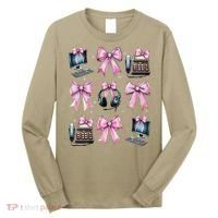 Coquette Bow 911 Dispatcher Operator Computer Telephone Long Sleeve Shirt thumb 0