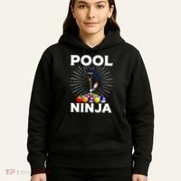 Cool Billiards Art For Pool Player Ninja Billiard Hoodie thumb 5