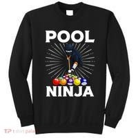Cool Billiards Art For Pool Player Ninja Billiard Sweatshirt thumb 0