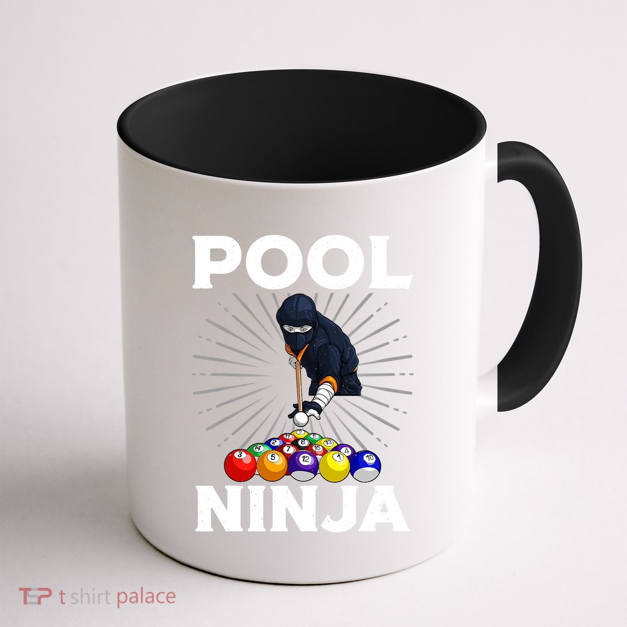 Cool Billiards Art For Pool Player Ninja Billiard Coffee Mug