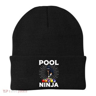 Cool Billiards Art For Pool Player Ninja Billiard Beanie